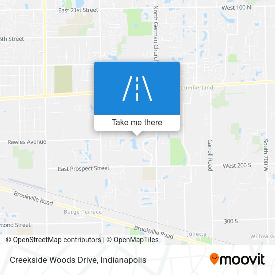 Creekside Woods Drive map