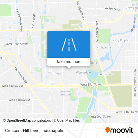 Crescent Hill Lane map