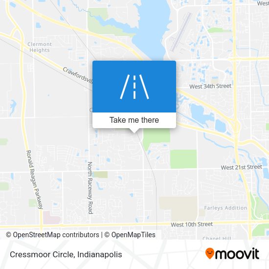 Cressmoor Circle map