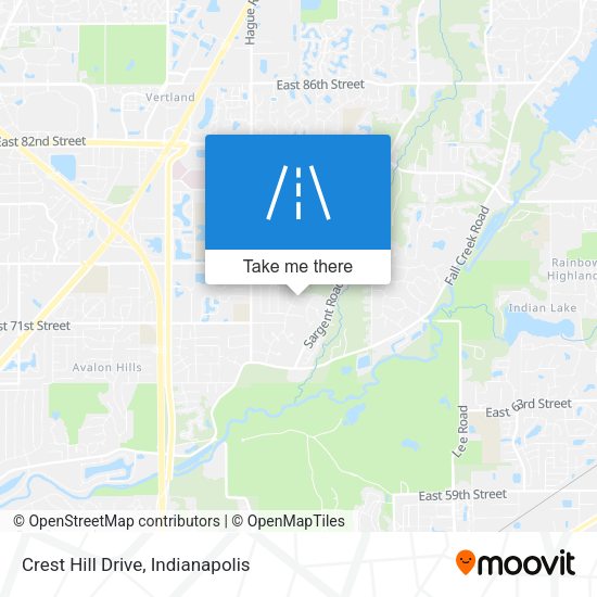Mapa de Crest Hill Drive