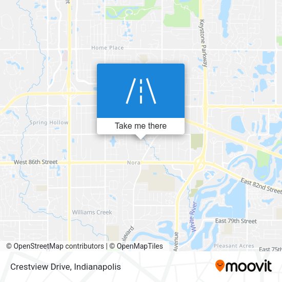 Crestview Drive map