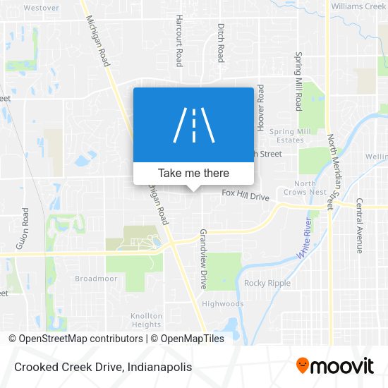 Crooked Creek Drive map