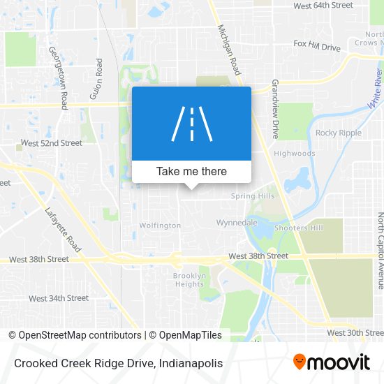 Mapa de Crooked Creek Ridge Drive