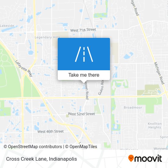 Cross Creek Lane map