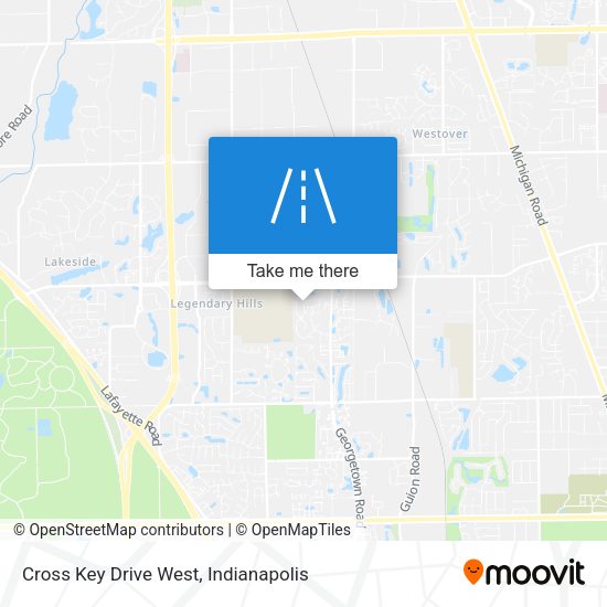 Cross Key Drive West map