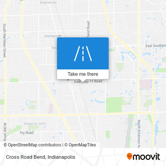 Cross Road Bend map