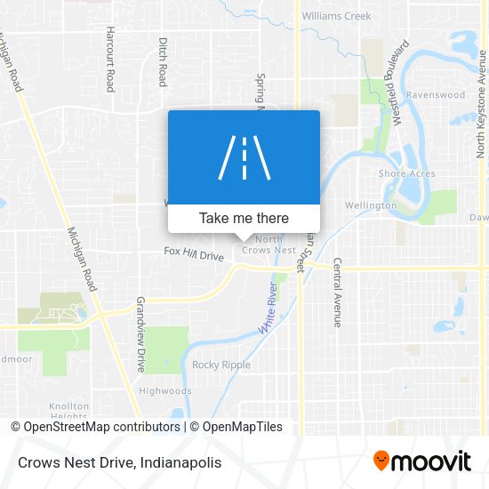 Mapa de Crows Nest Drive