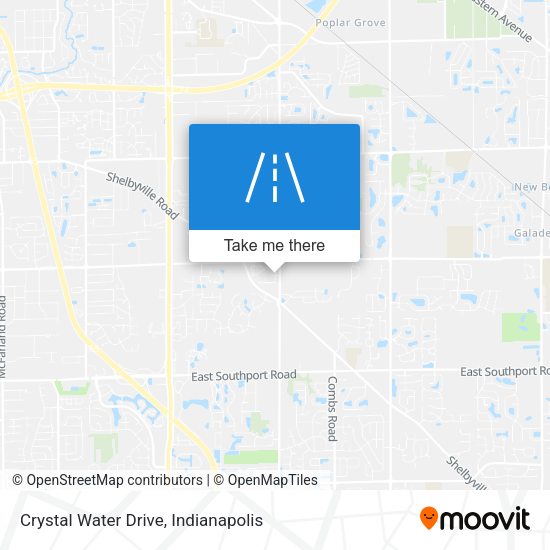 Crystal Water Drive map