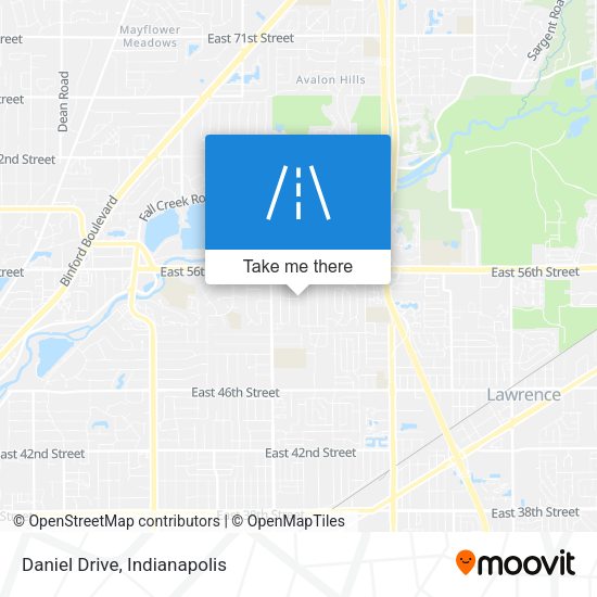 Mapa de Daniel Drive