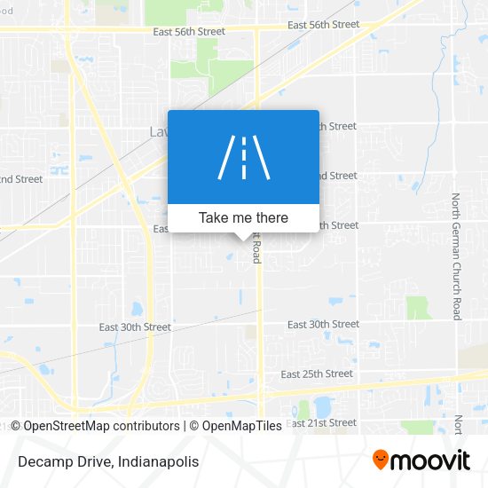 Mapa de Decamp Drive