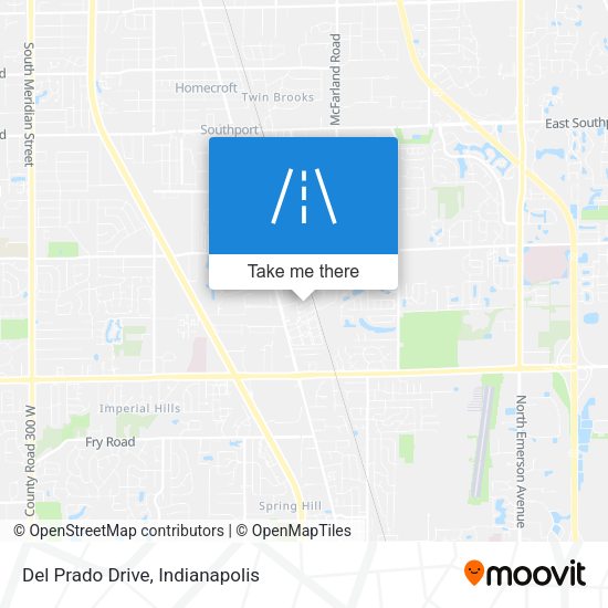 Del Prado Drive map