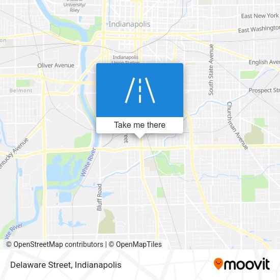 Delaware Street map