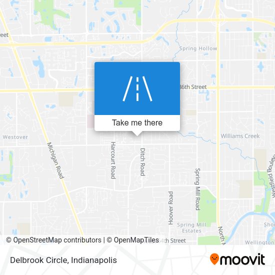 Delbrook Circle map