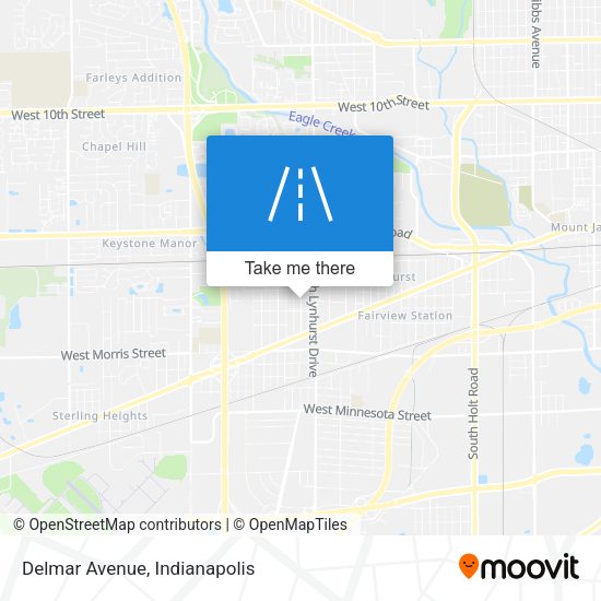 Mapa de Delmar Avenue