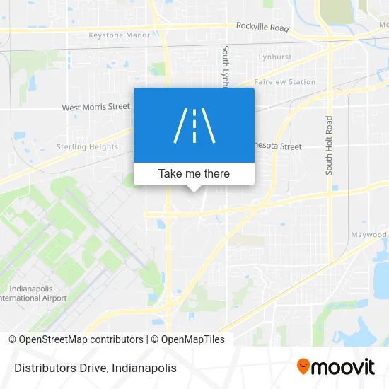 Distributors Drive map