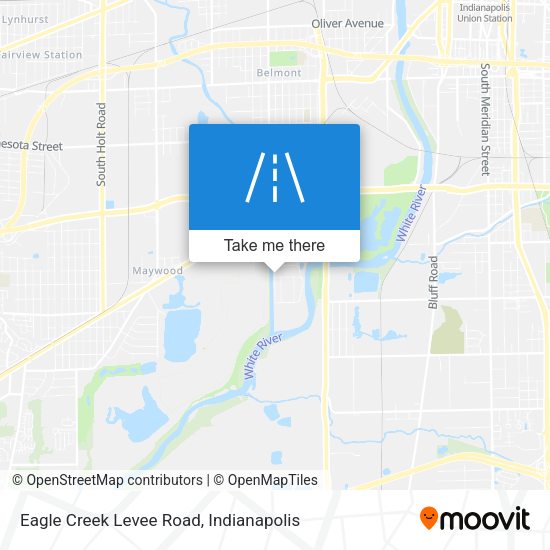 Eagle Creek Levee Road map