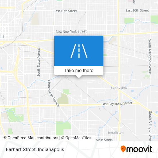 Earhart Street map
