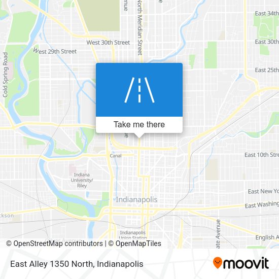 Mapa de East Alley 1350 North