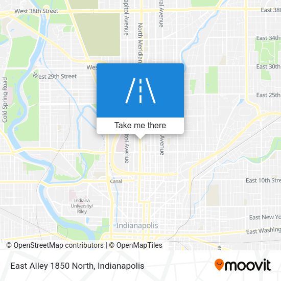 Mapa de East Alley 1850 North