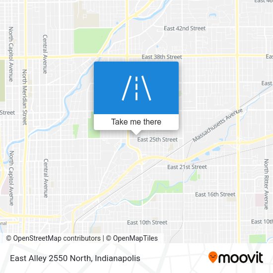 Mapa de East Alley 2550 North