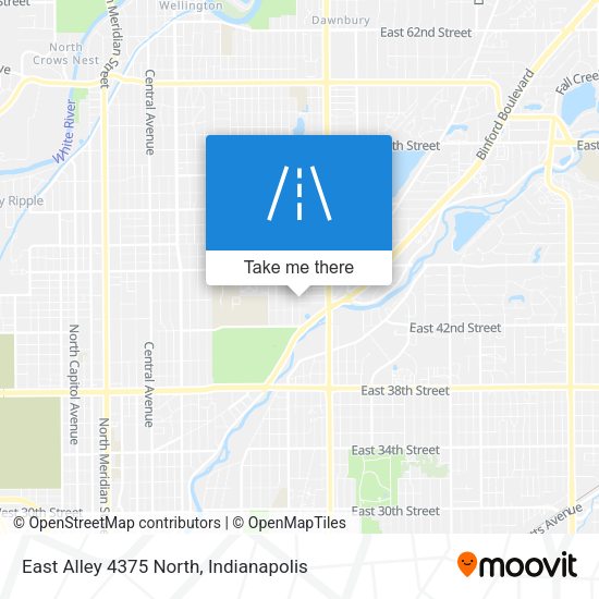 East Alley 4375 North map