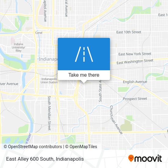 Mapa de East Alley 600 South