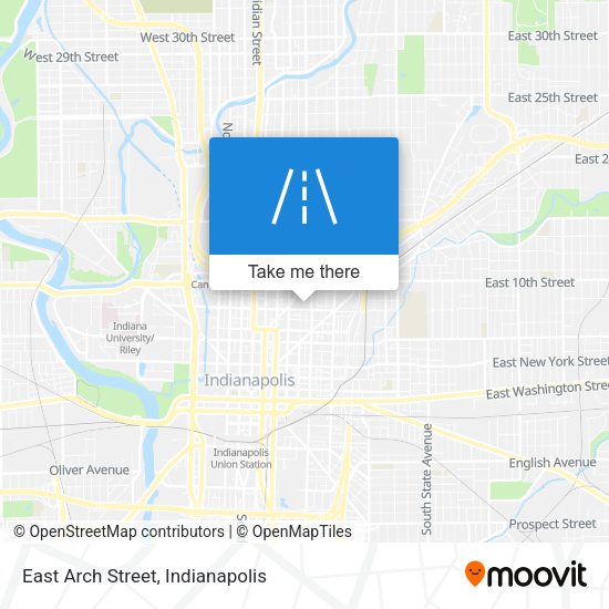 Mapa de East Arch Street
