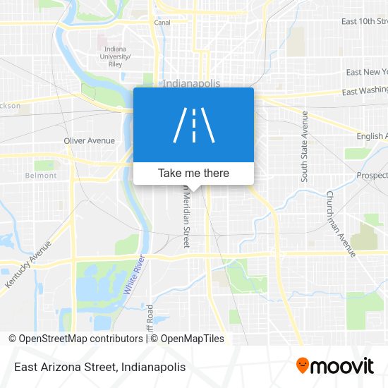 East Arizona Street map