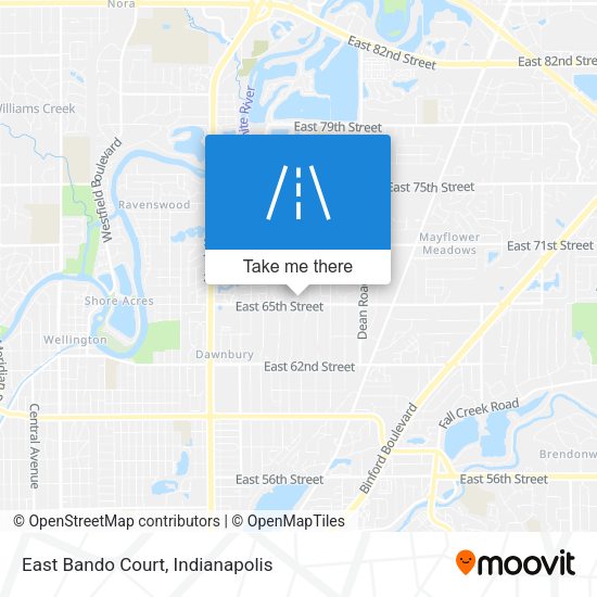 East Bando Court map