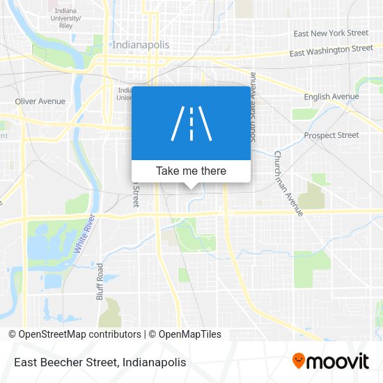 East Beecher Street map