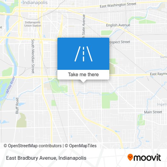 East Bradbury Avenue map