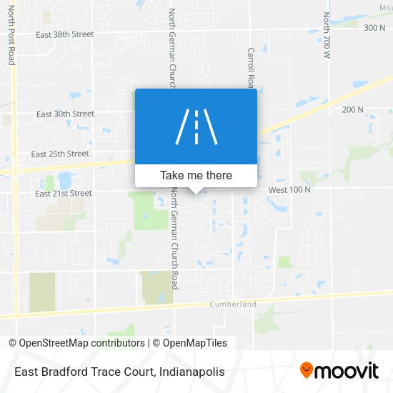 East Bradford Trace Court map