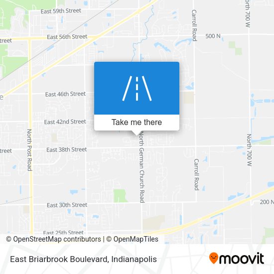 East Briarbrook Boulevard map