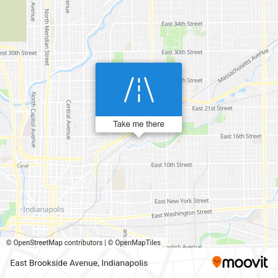 East Brookside Avenue map