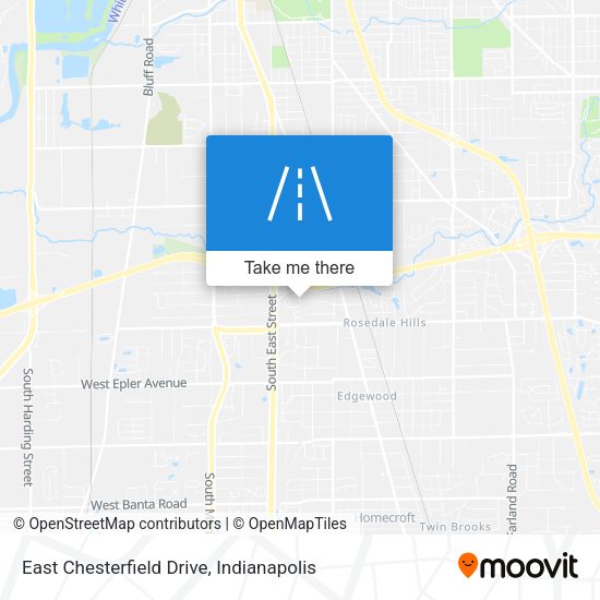 Mapa de East Chesterfield Drive