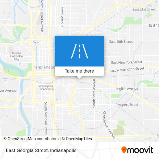 East Georgia Street map