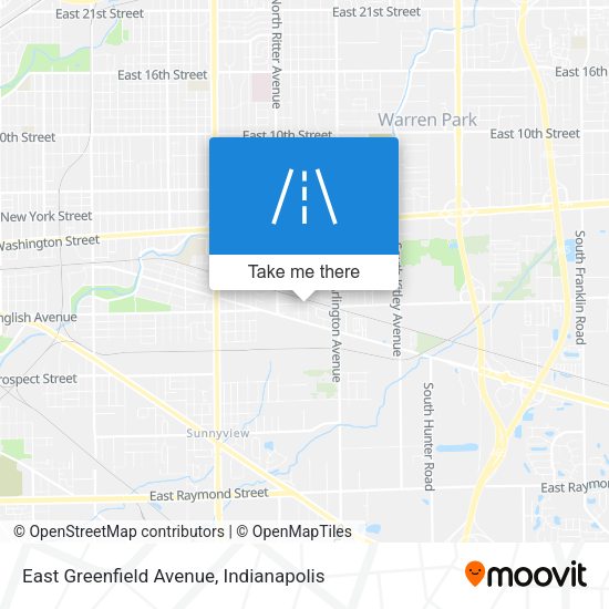 East Greenfield Avenue map