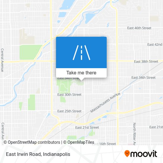 East Irwin Road map