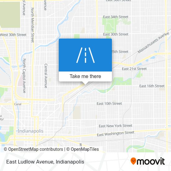 East Ludlow Avenue map