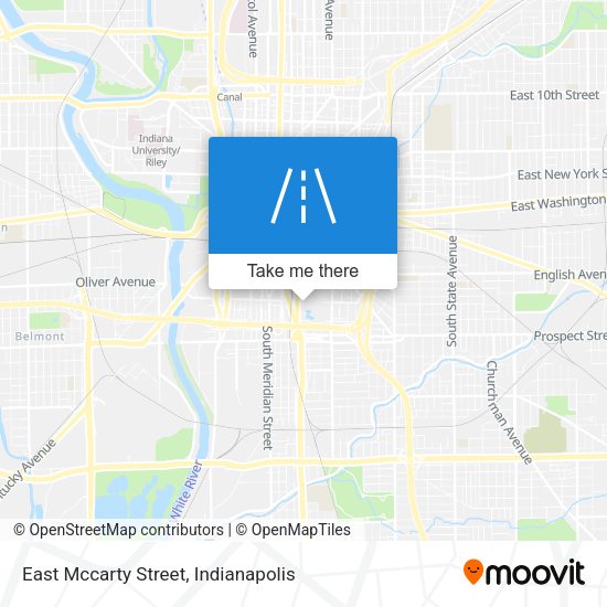 East Mccarty Street map