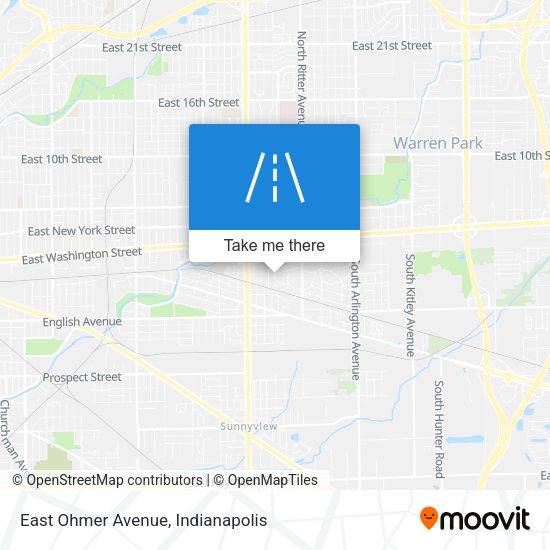 East Ohmer Avenue map