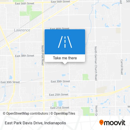 East Park Davis Drive map