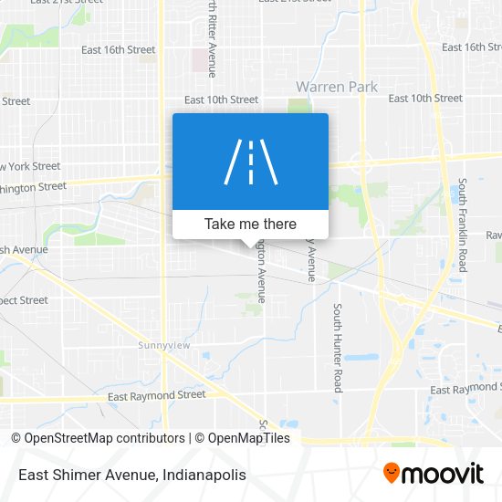 Mapa de East Shimer Avenue
