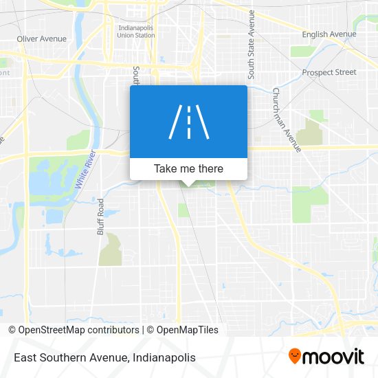 East Southern Avenue map