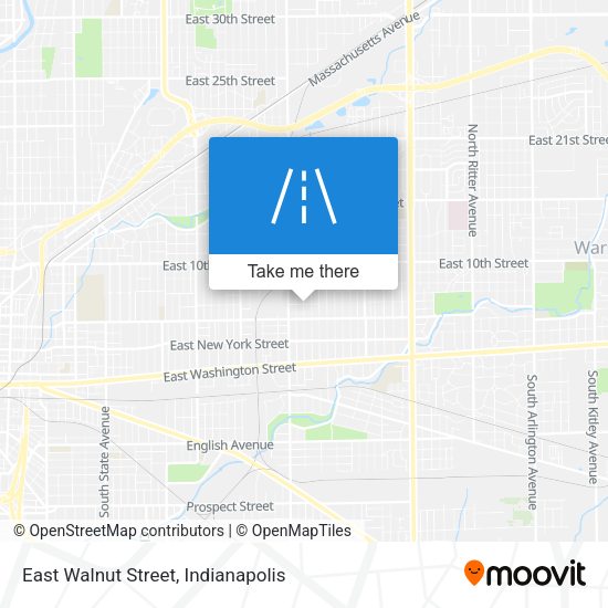 East Walnut Street map