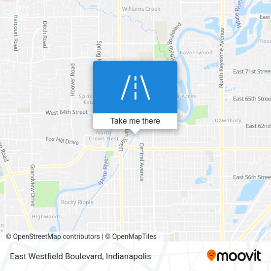 Mapa de East Westfield Boulevard