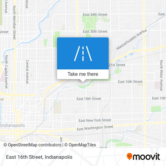East 16th Street map