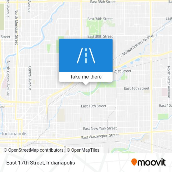 East 17th Street map