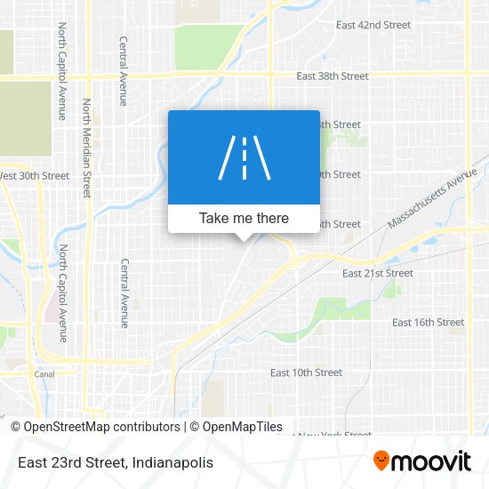 East 23rd Street map