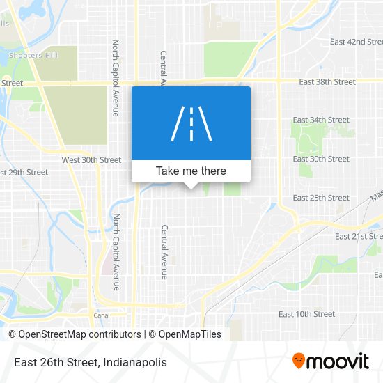 East 26th Street map
